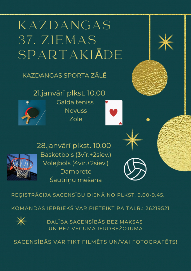 Kazdangas 37. Ziemas spartakiāde