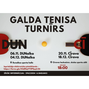 Galda tenisa turnīrs DUN-CĪ