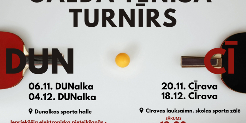 Galda tenisa turnīrs 